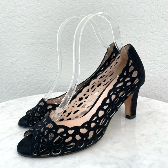 Aquatalia Lattice Suede Pumps Size 7 - Picture 4 of 8